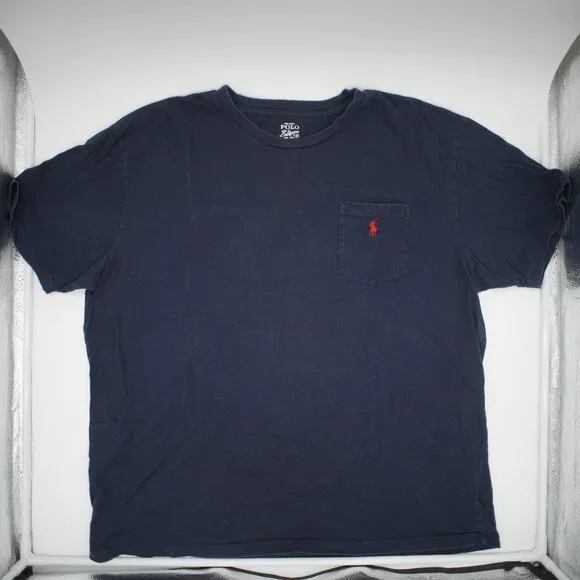 POLO RALPH LAUREN SMALL LOGO POCKET T-SHIRT - Picture 1 of 4